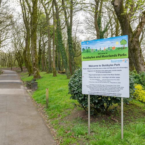 Stubbylee and Morlands Park in Bacup