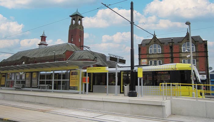 Rochdale Metrolink Stop in Greater Manchester